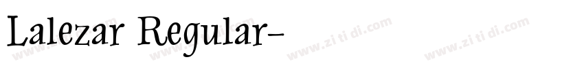 Lalezar Regular字体转换